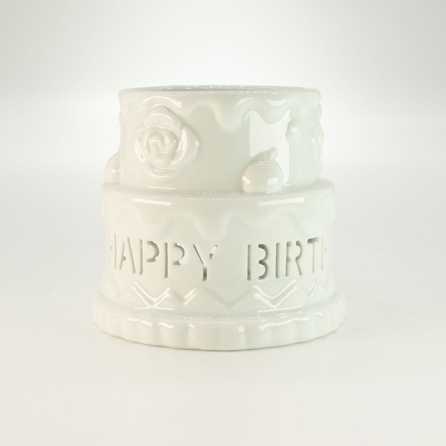 Quemador de esencias cerámica pastel cumpleaños – el regalo de aromaterapia que siempre acierta