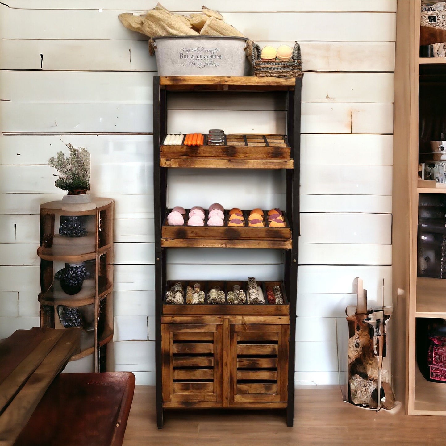 Armario y soporte estándar de cuatro estantes