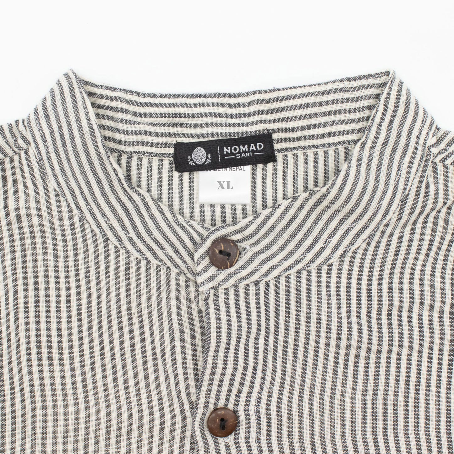Nomad Sari Camisa Grandad - Gris Piedra - XL