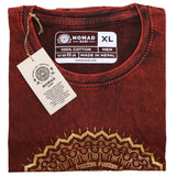 Camiseta Nomad Sari pequeña - Mandala - Granate