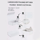 Caja de regalo plegable con Lazo 20x18.2x8 cm - Rosa