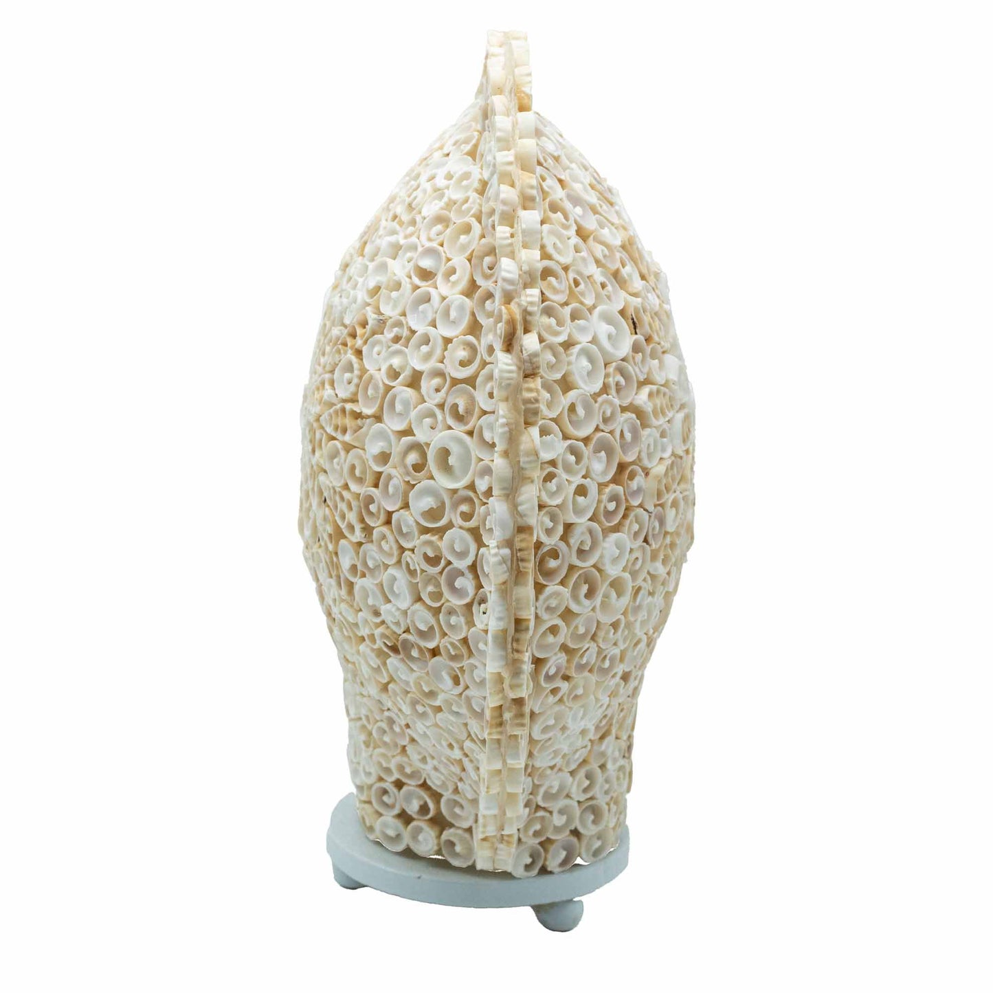 Lámpara Boho de Conchas Marinas - Concha Redonda Grande  - 30 cm