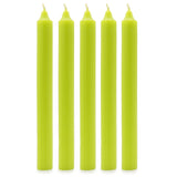 Velas a granel de color sólido - Verde lima rústico - Paquete de 10