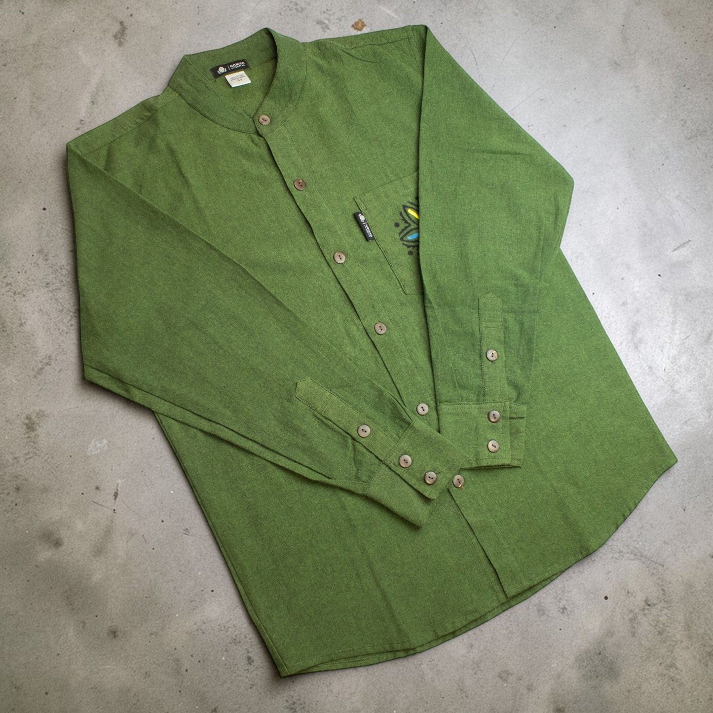 Nomad Sari Kathmandu Camisa - Verde Bosque - XXL