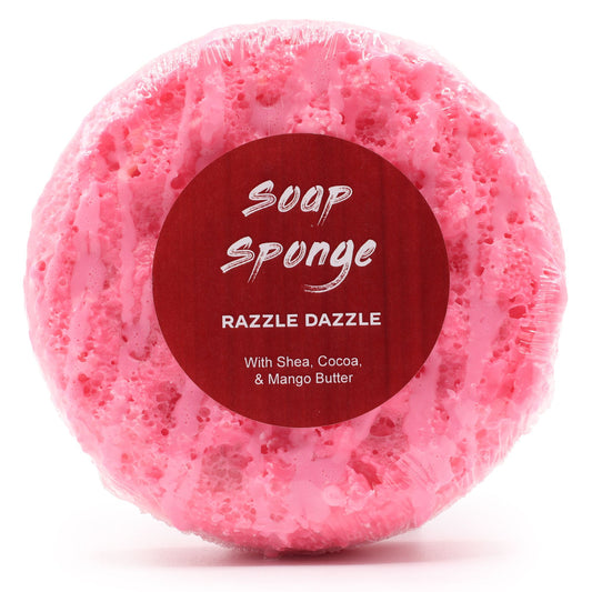 Esponja de jabón exfoliante Razzle Dazzle