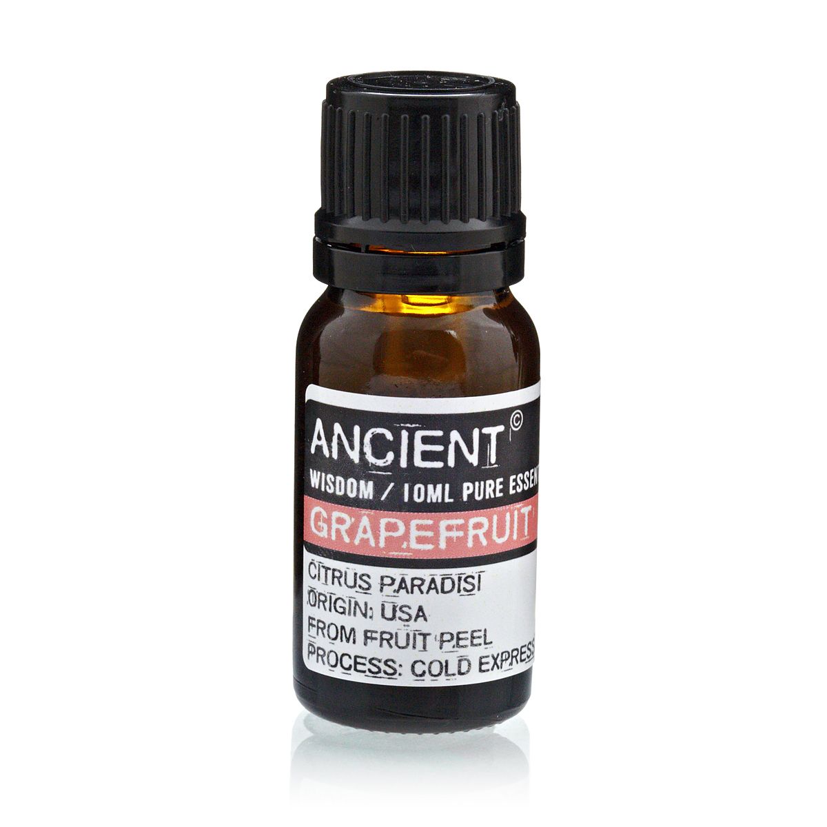 Aceite esencial de pomelo, 10ml, vidrio ámbar, extracción en frío, aroma cítrico, proveniente de EE. UU.