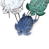 Juego de 3 maceteros de madera de Albasia - Tortugas