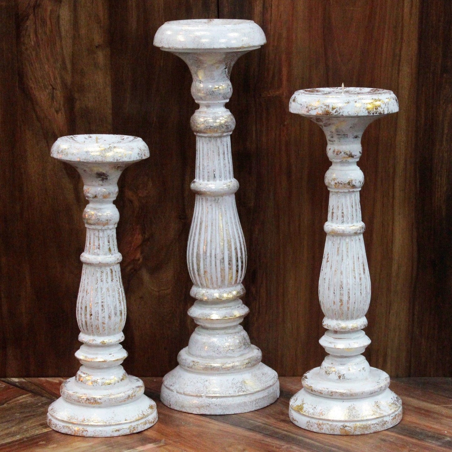 Candelabro Pequeño - Oro Blanco