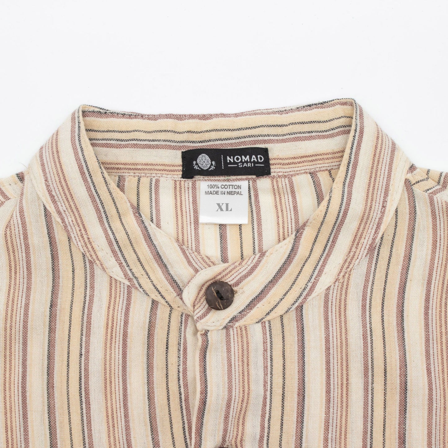 Nomad Sari Camisa de abuelo - marrón beige - XL