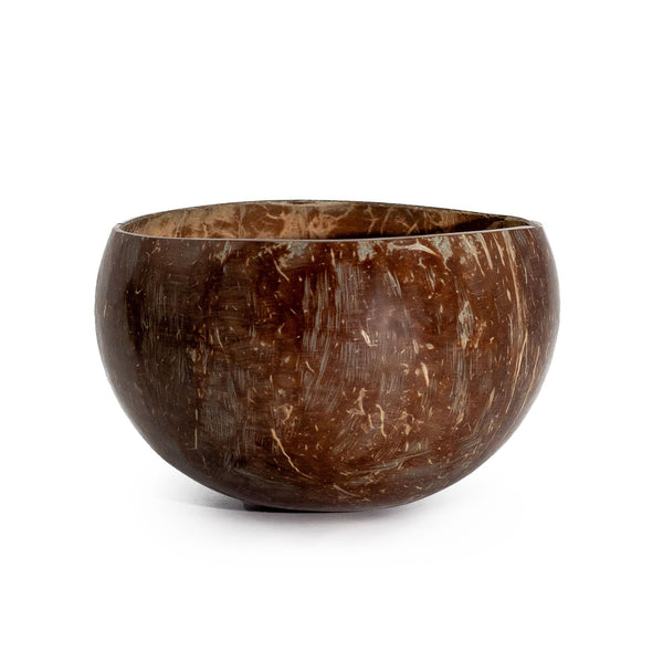 Pequeño tazón de coco natural