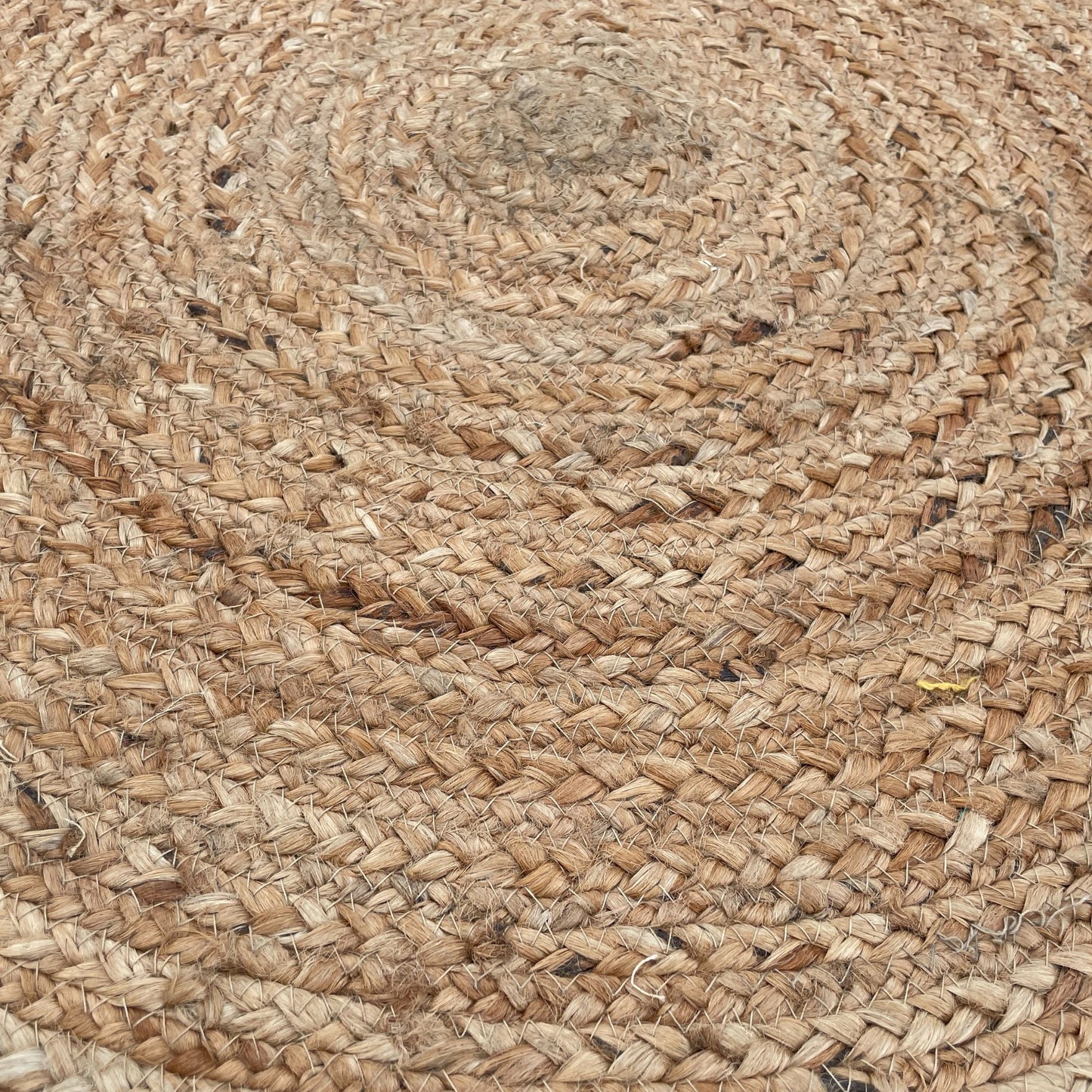 Alfombra redonda de yute suave 90 cm