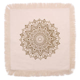 Cojín Lotus Mandala - 60x60cm - bronce