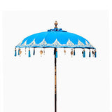 Sombrilla Bali Decoracion de Hogar - Algodón - Decoración Turquesa - 2m
