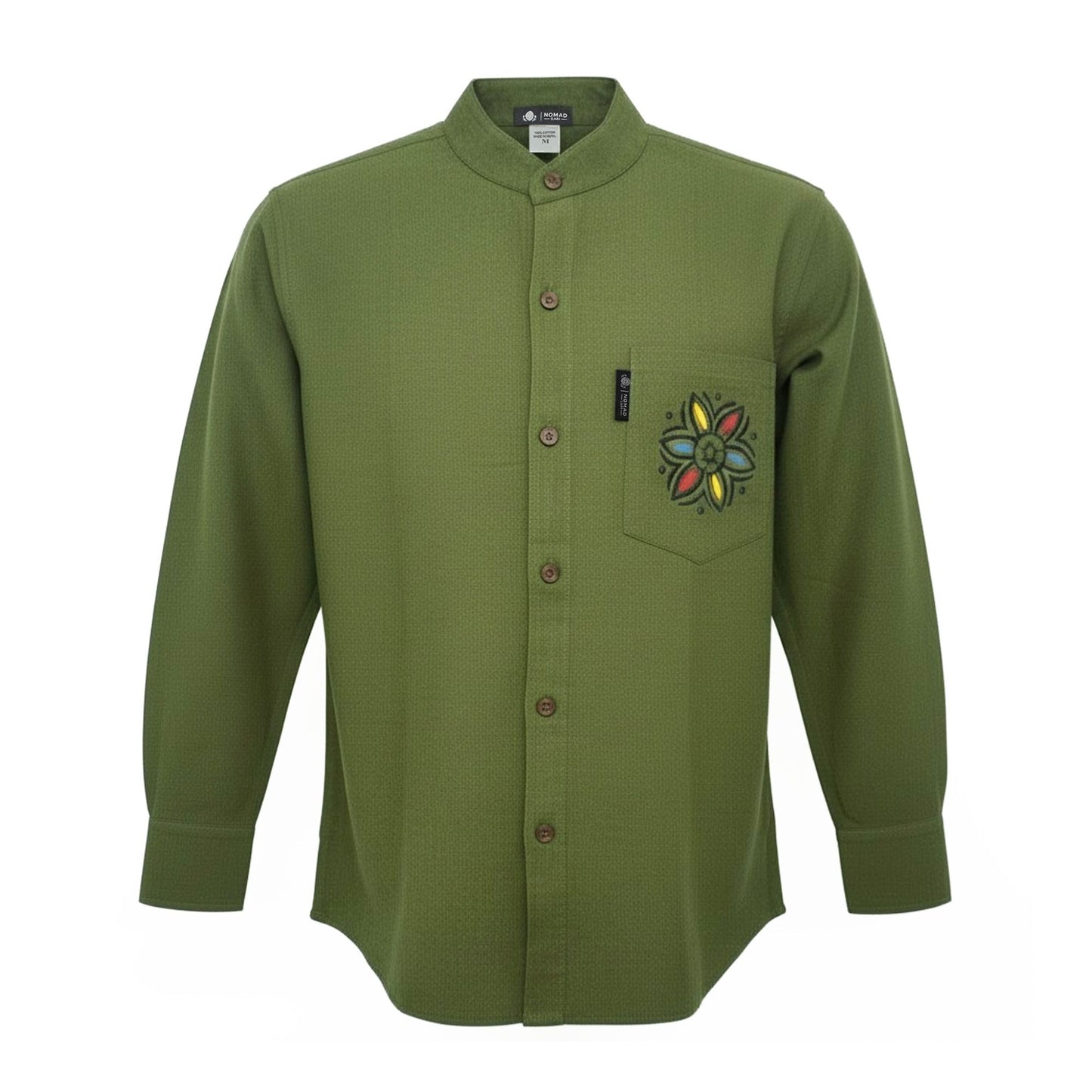 Nomad Sari Kathmandu Shirt - Verde Bosque - Mediano