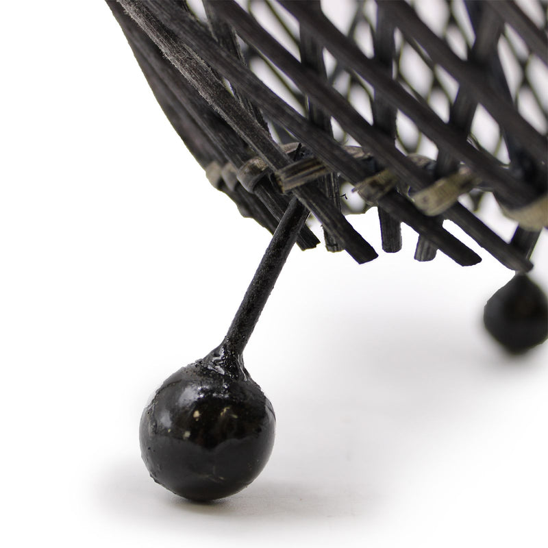 Lámparas de mesa de ratán - negras