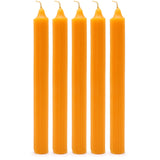 Juego de Velas de Mesa de Color Sólido - Pack de 21 - Mango Rústico