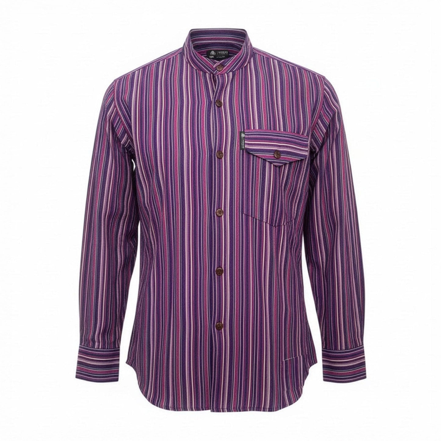 Nomad Sari Abuelo Camisa - Negro Púrpura - Mediano