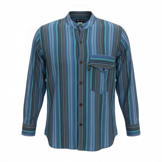 Nomad Sari Camisa de abuelo - Turquesa - Grande
