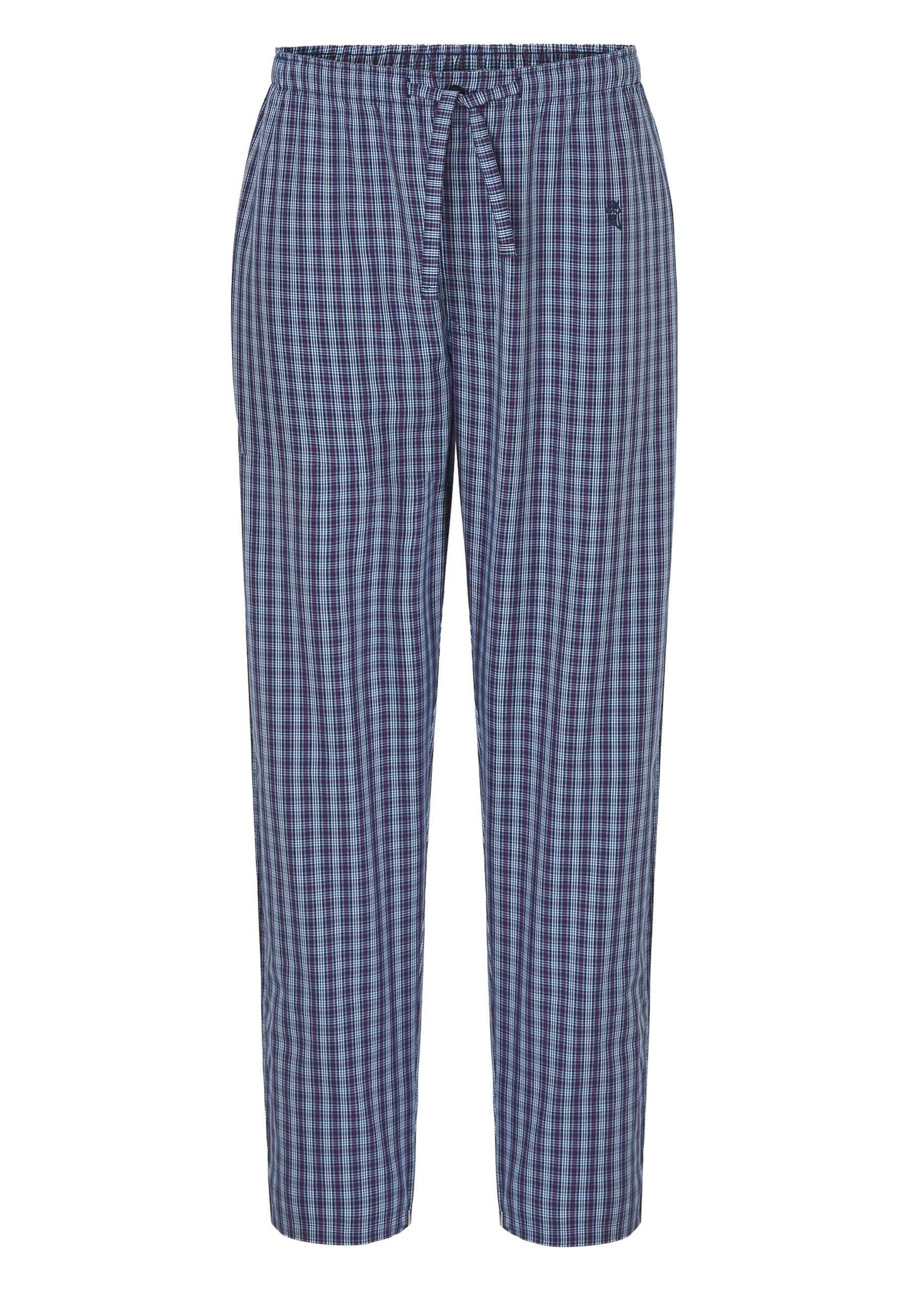 Pantalón Pijama Hombre Largo Algodón Popelín Cuadros - Rojo 8977_90