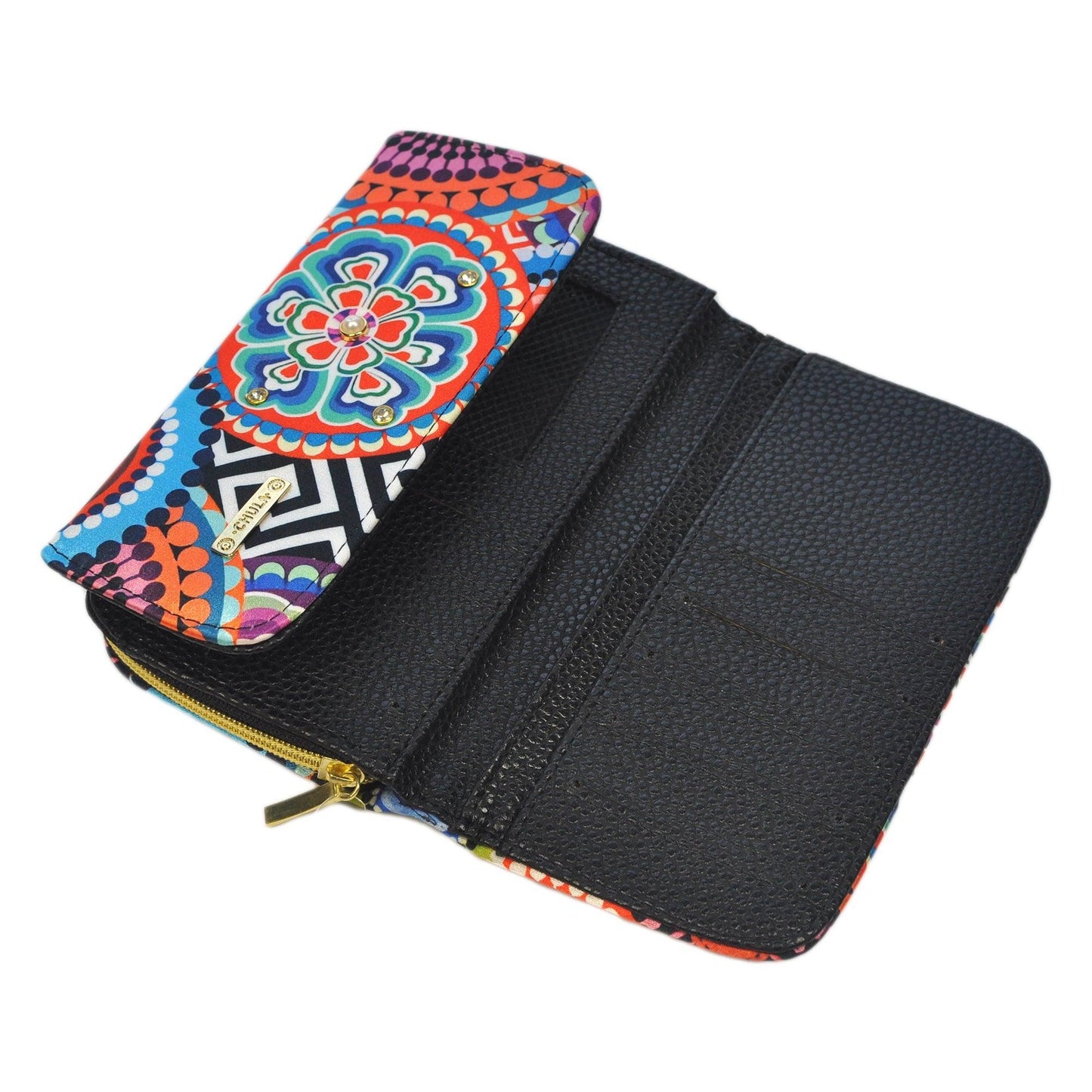 Billetera grande de Mujer Marie Círculos | CHULA Tulum