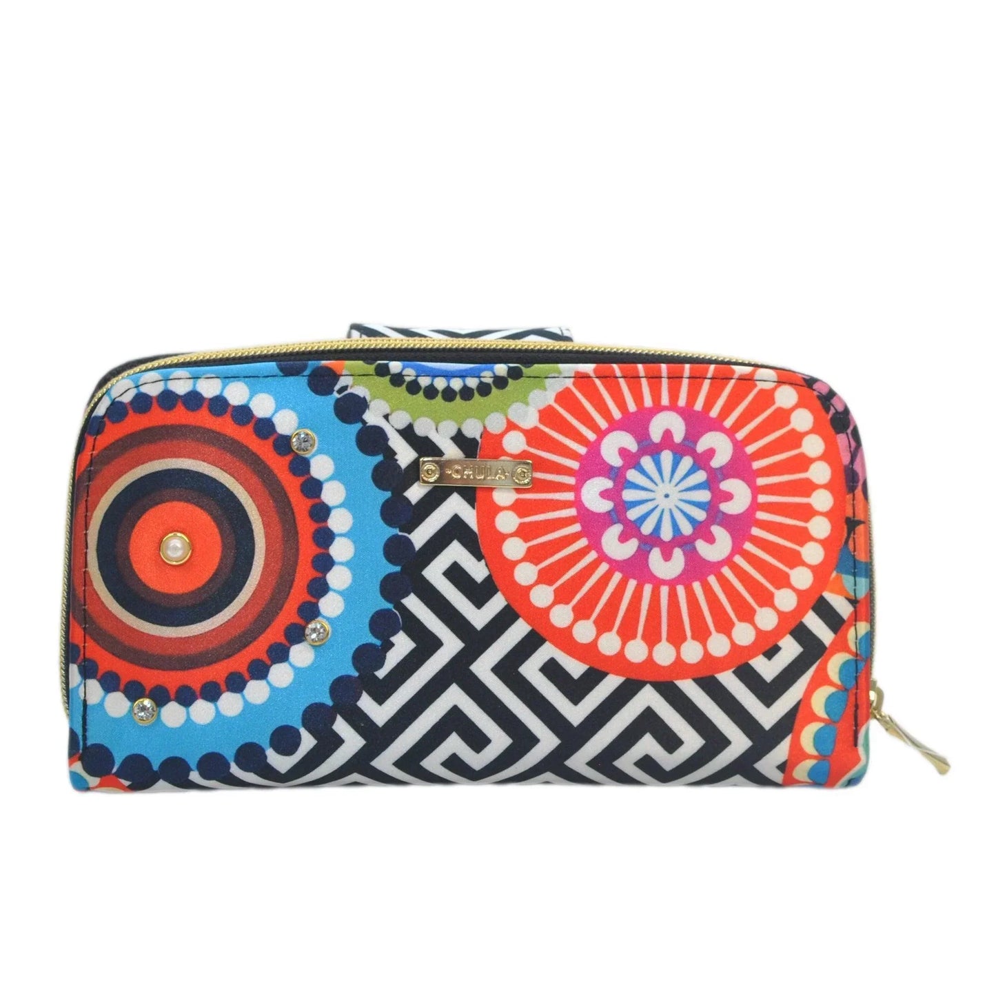 Billetera de mujer grande Colette Círculos | CHULA Tulum
