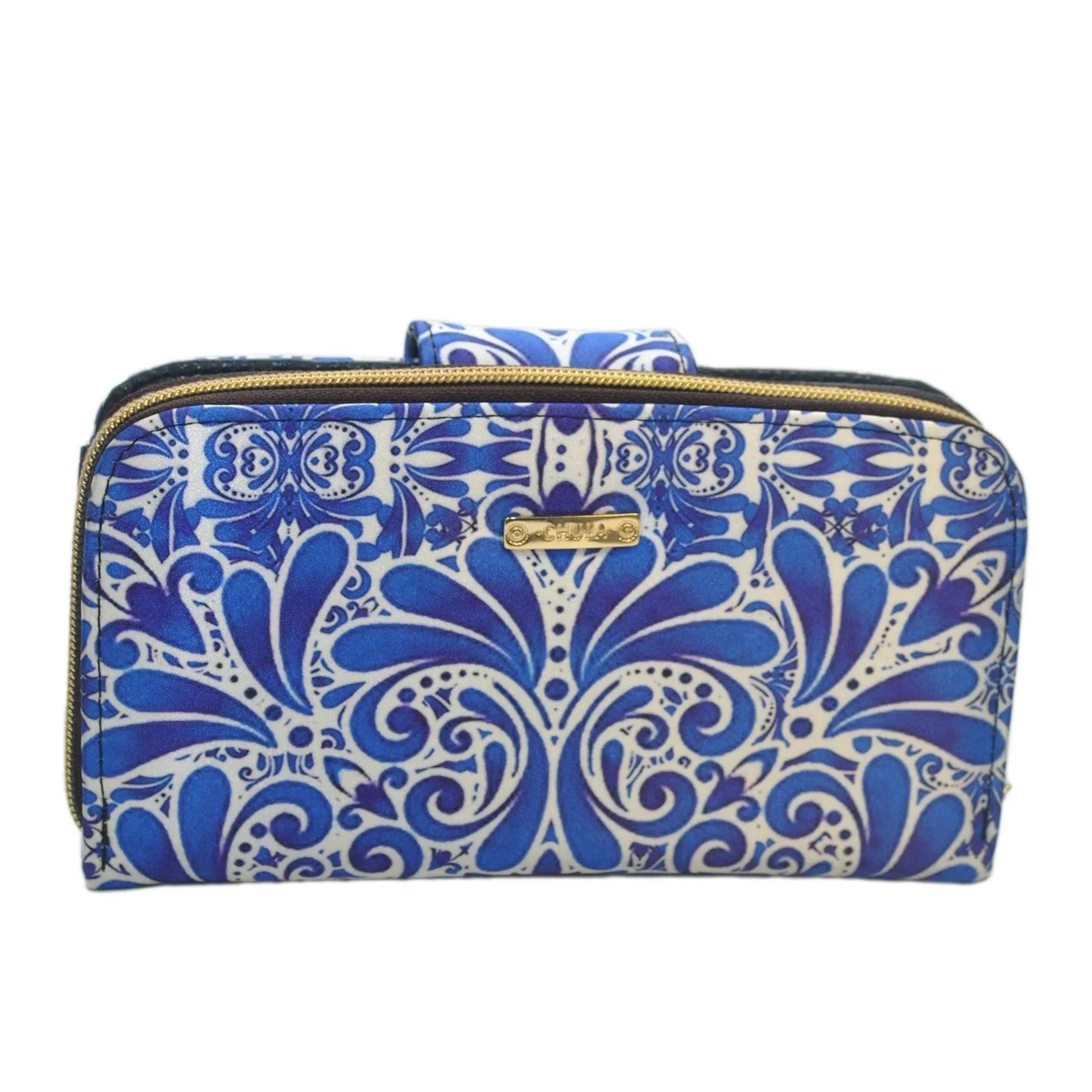 Billetera de mujer grande Colette Fuji azul | CHULA Tulum