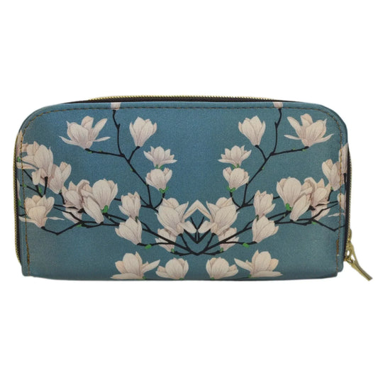 Billetera grande de mujer con doble cremallera Colibrí | CHULA Tulum