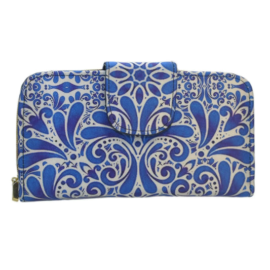 Billetera de mujer grande Colette Fuji azul | CHULA Tulum