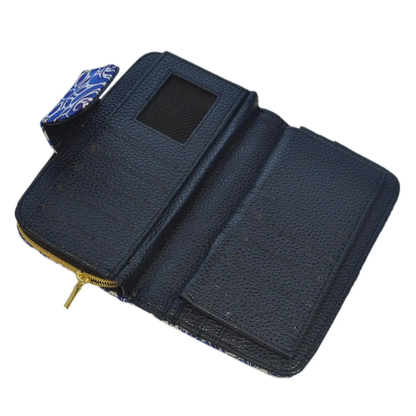 Billetera de mujer grande Colette Fuji azul | CHULA Tulum