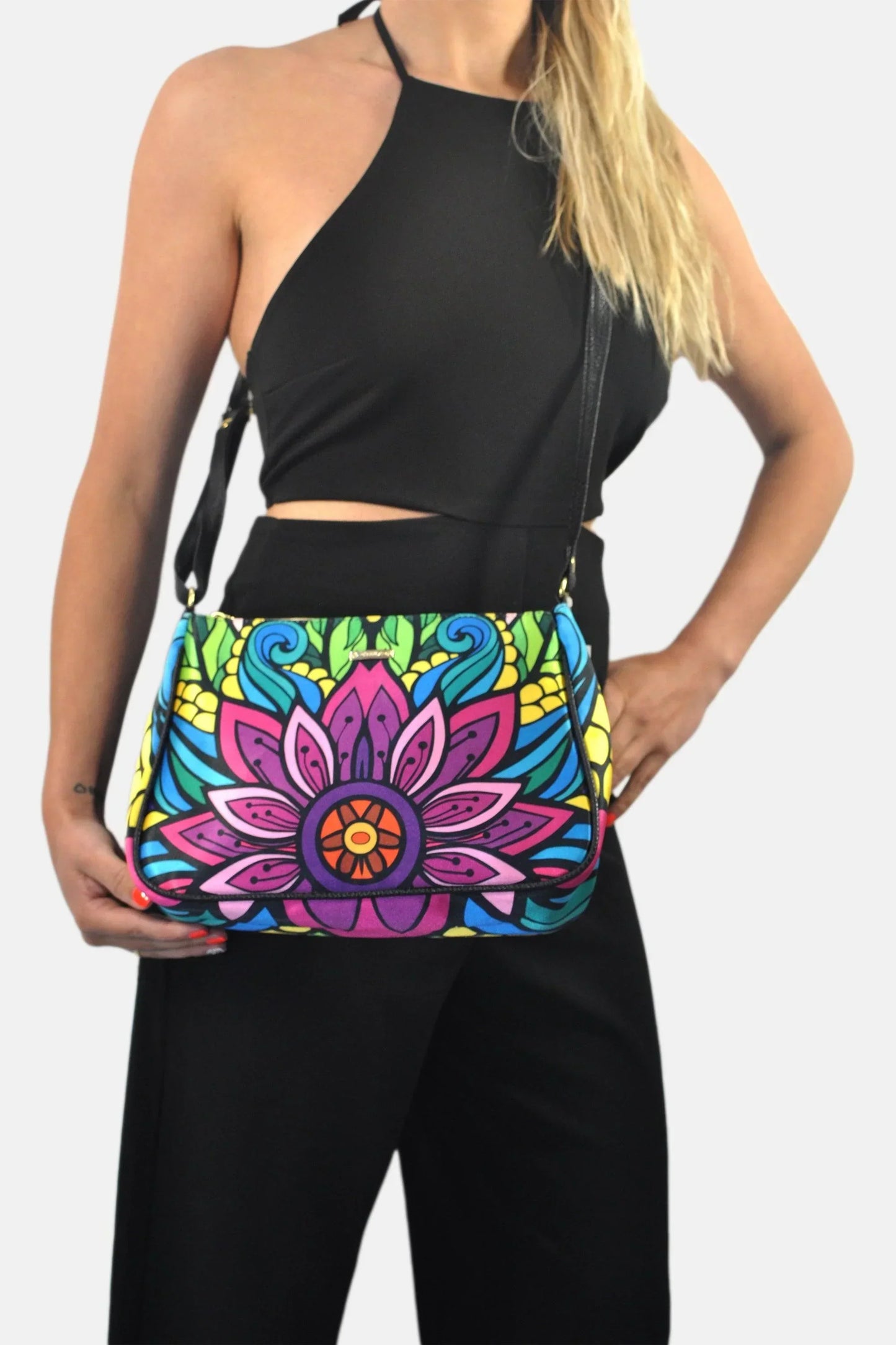 Bolso bandolera mediano Iliana Shoulder Giselle azul | CHULA Tulum
