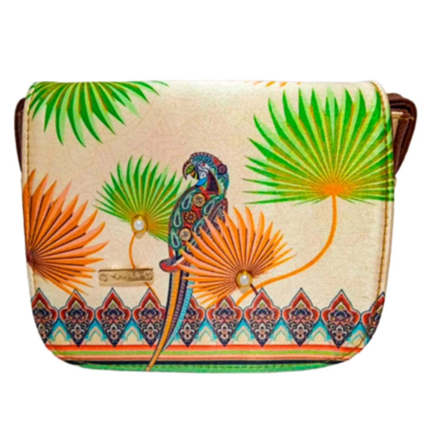 Bolso bandolera pequeño de mujer Julie Shoulder Loro Celestial | CHULA Tulum