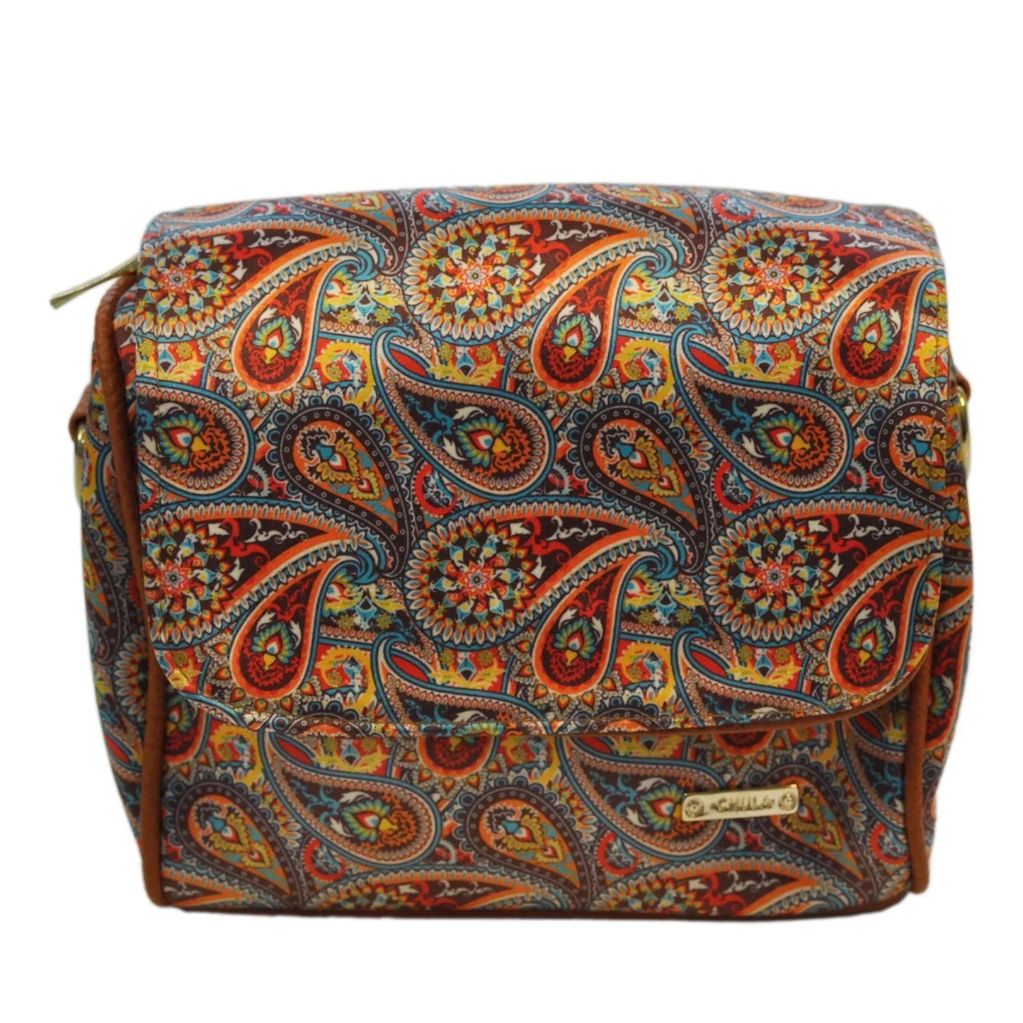 Bolso Bandolera Pequeño Mini Baúl Garigol Naranja | CHULA Tulum