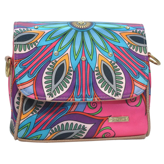 Bolso bandolera pequeño Mini Baúl Mándala Rosa | CHULA Tulum