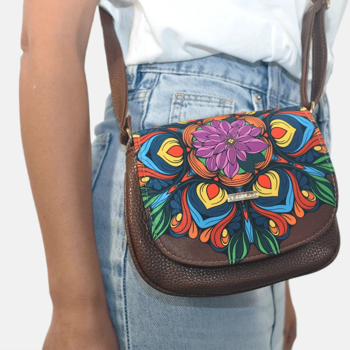 Bolso bandolera pequeño de mujer Iris Multicolor | CHULA Tulum