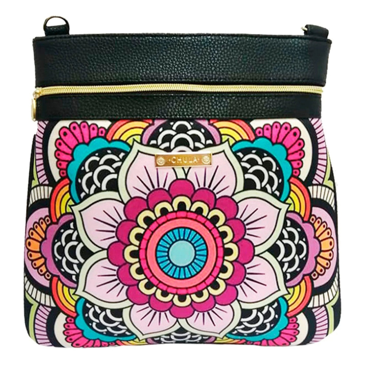 Bolso Bandolera mediano LIA Shoulder Mandala Arcoíris | CHULA Tulum