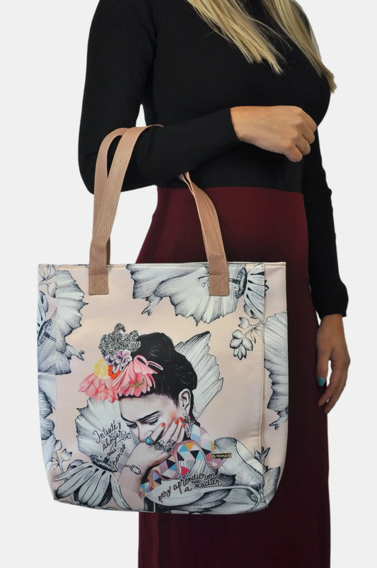 Bolso de Mujer Shopper Grande Opal Tote Frida Kahlo Romance | CHULA Tulum