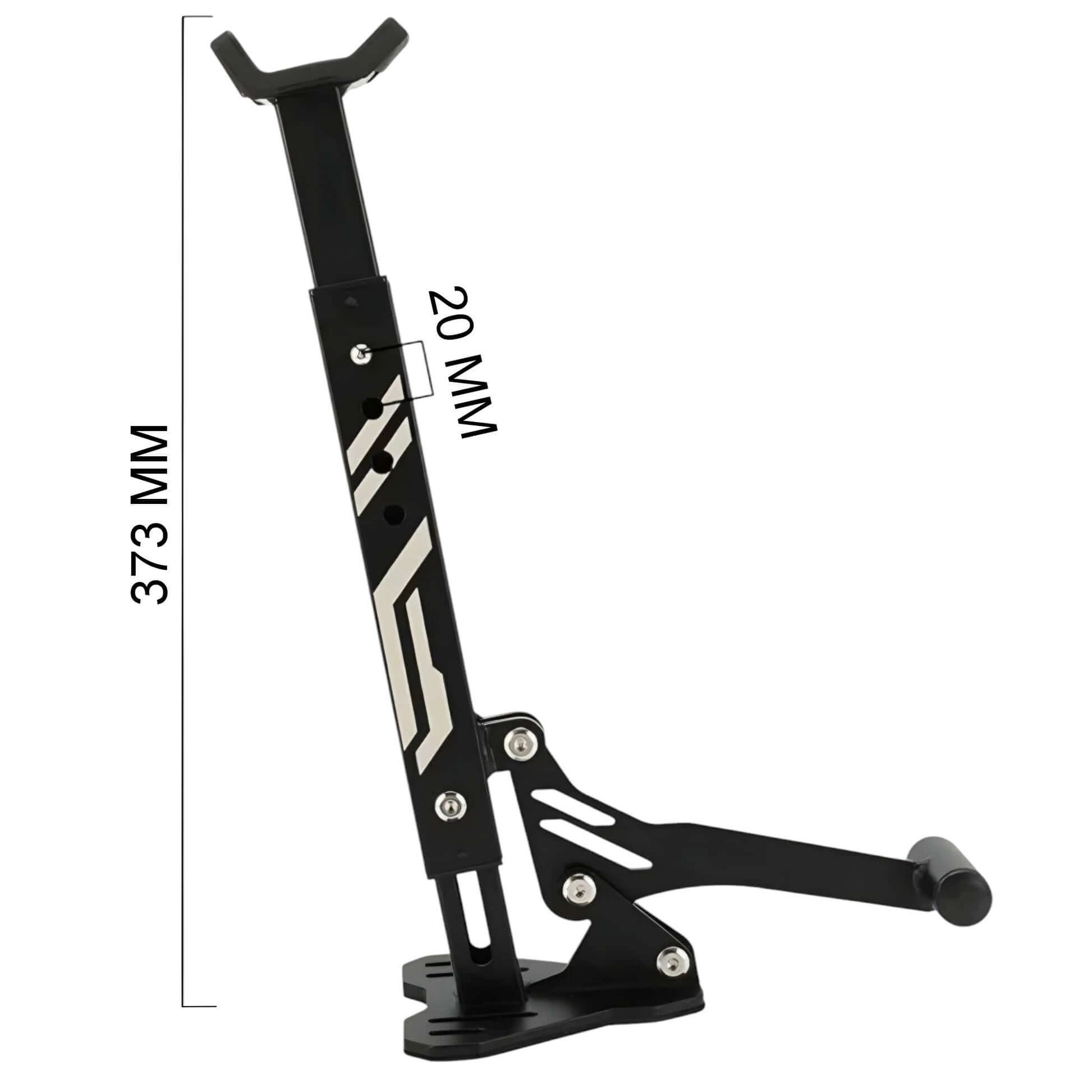 Caballete compacto PRO desplegado - 373mm de altura, 20mm de ancho