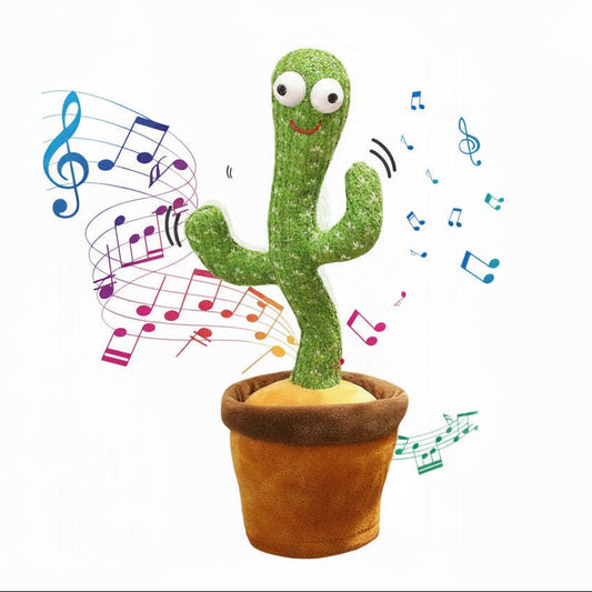 Cactus bailarín parlanchín con canciones - Juguete interactivo de peluche