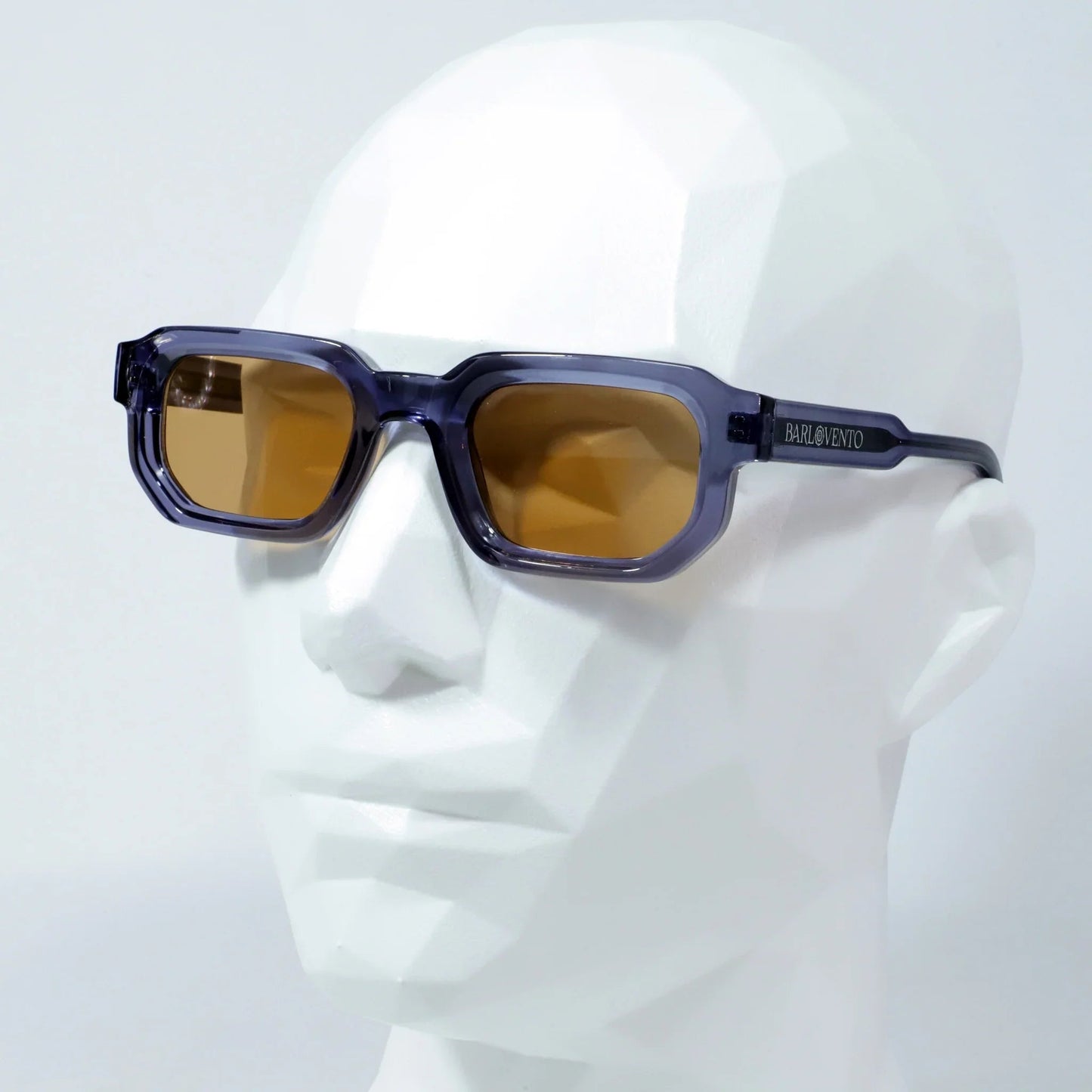 Carabassí · llamativas gafas de sol azules con lentes marrones