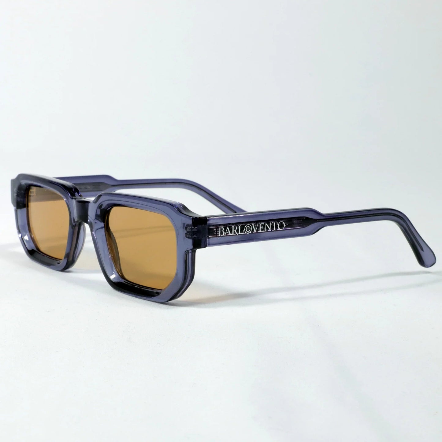 Carabassí · llamativas gafas de sol azules con lentes marrones