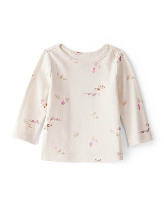 Conjunto dos piezas peto de felpa con oso y camiseta morado