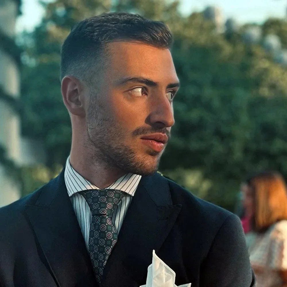 Varenna · corbata estilo italiano verde