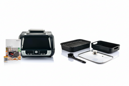 Freidora de aire sin aceite Fryinn 12 en 1 con grill, accesorios y recetario - 6L 3400W InnovaGoods