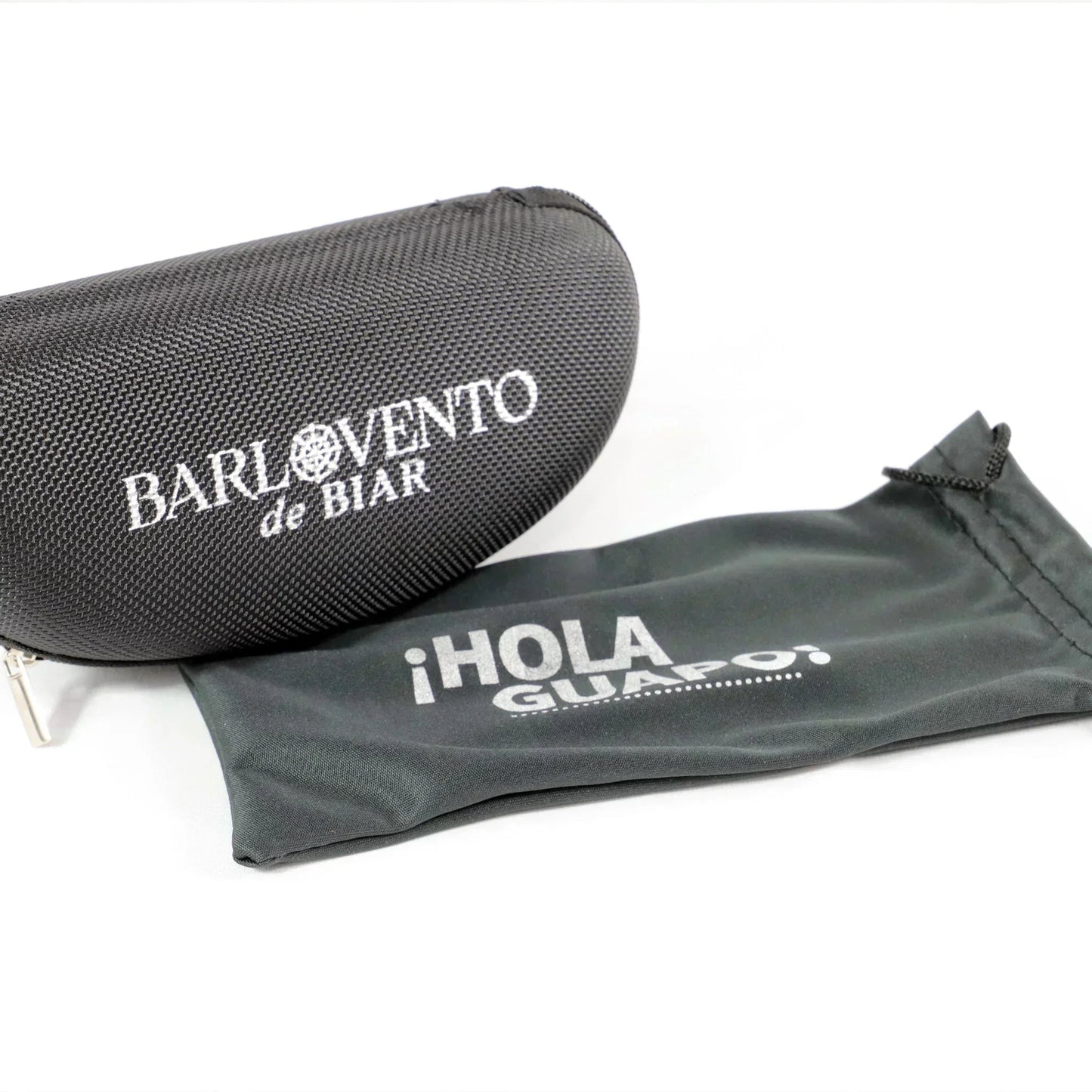 Ondarreta · gafas de sol cuadradas negras con protección UV400 y ribete metálico