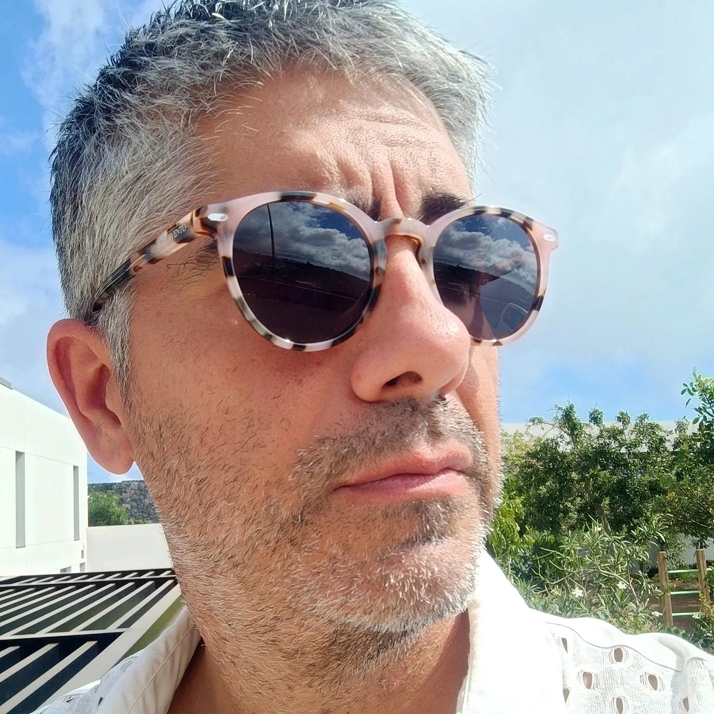 Maspalomas · gafas de sol redondas de acrílico carey