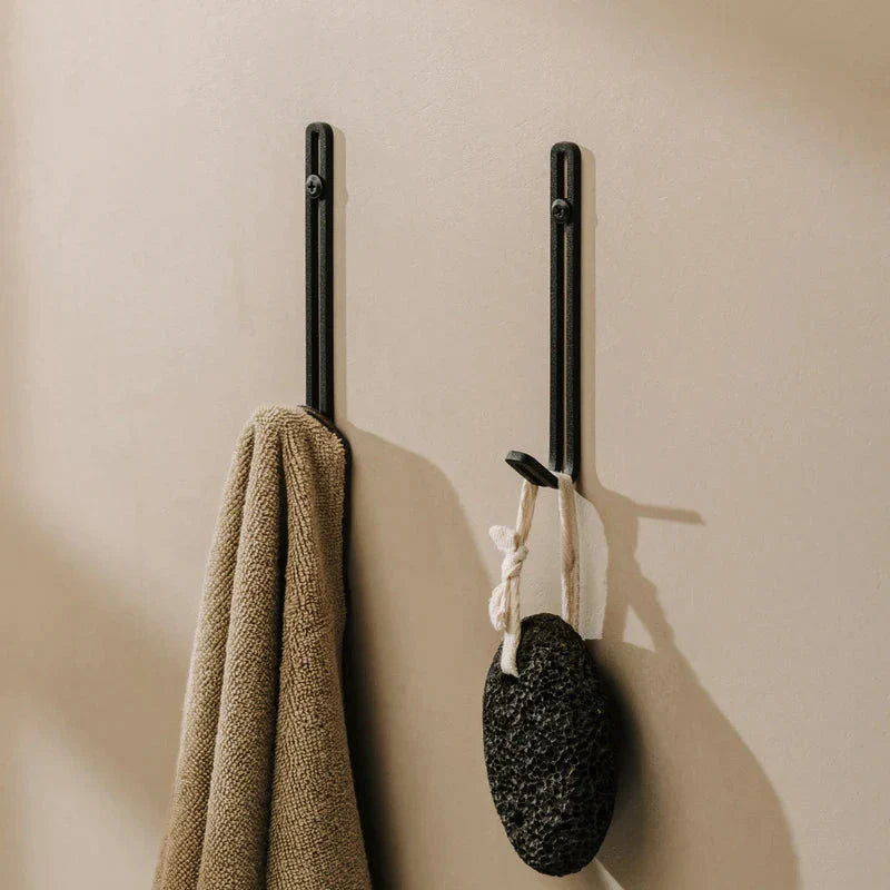 Gancho de pared en acero inoxidable negro beige o blanco