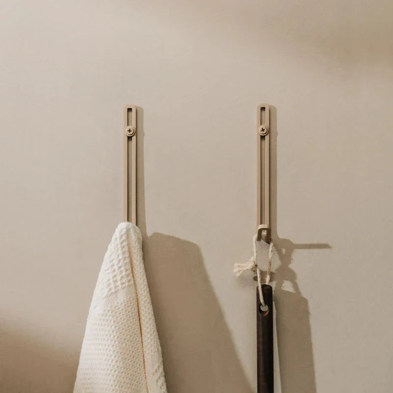 Gancho de pared en acero inoxidable negro beige o blanco
