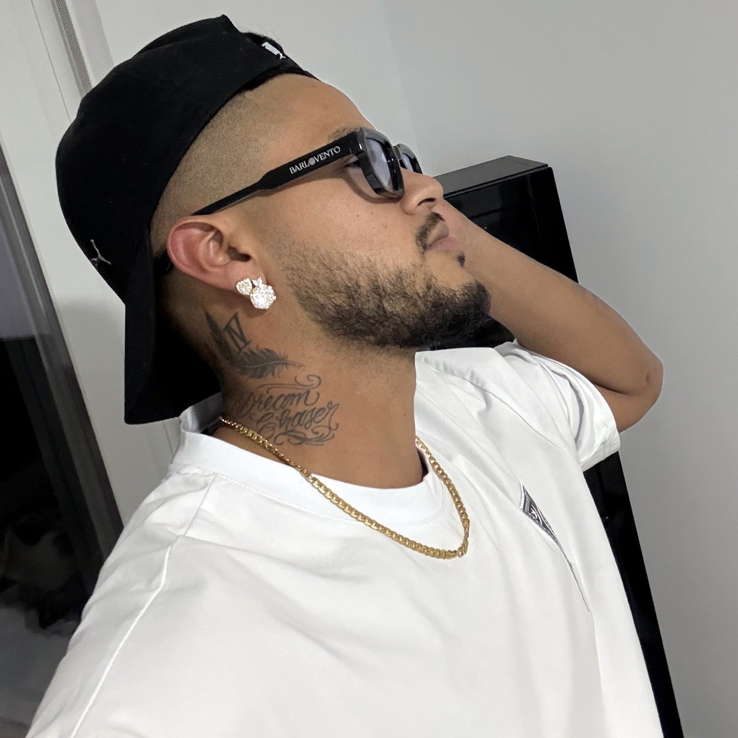 Genovenses · gafas de sol negras llamativas con lentes azul