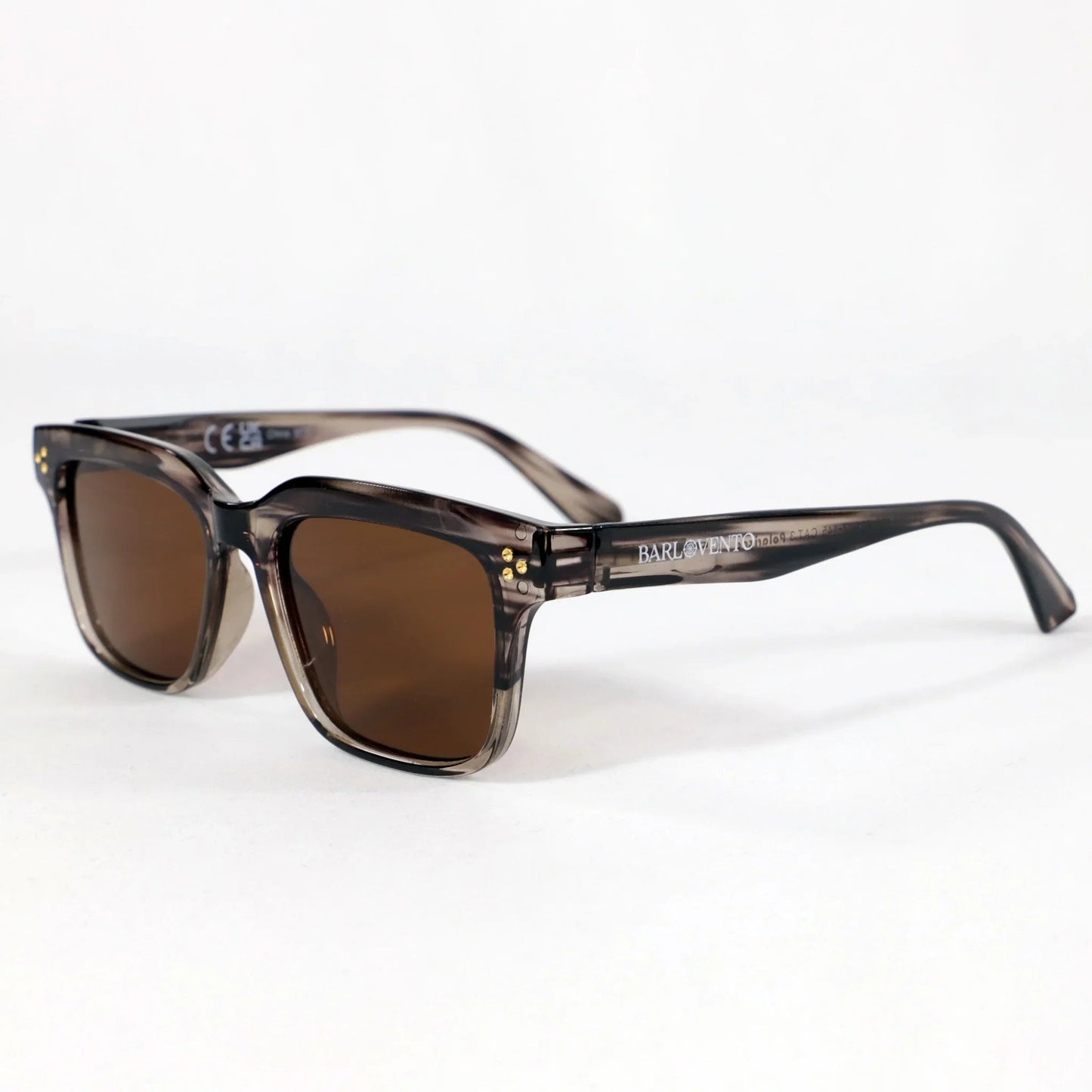 Illetes · gafas de sol de color marrón grisáceo cristalino con lentes marrones