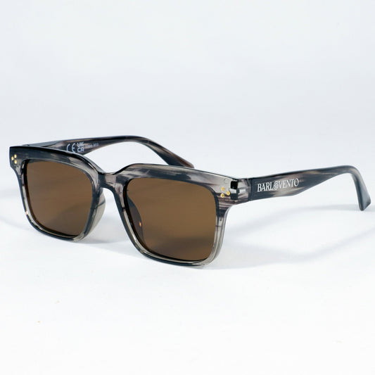 Illetes · gafas de sol de color marrón grisáceo cristalino con lentes marrones